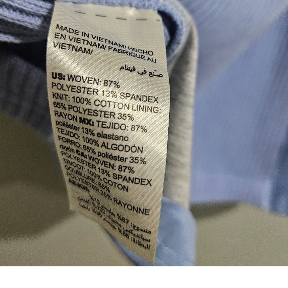 NWT Chico’s Zenergy Light Blue Mixed Media Jacket, Size 16/18* - Picture 6 of 6